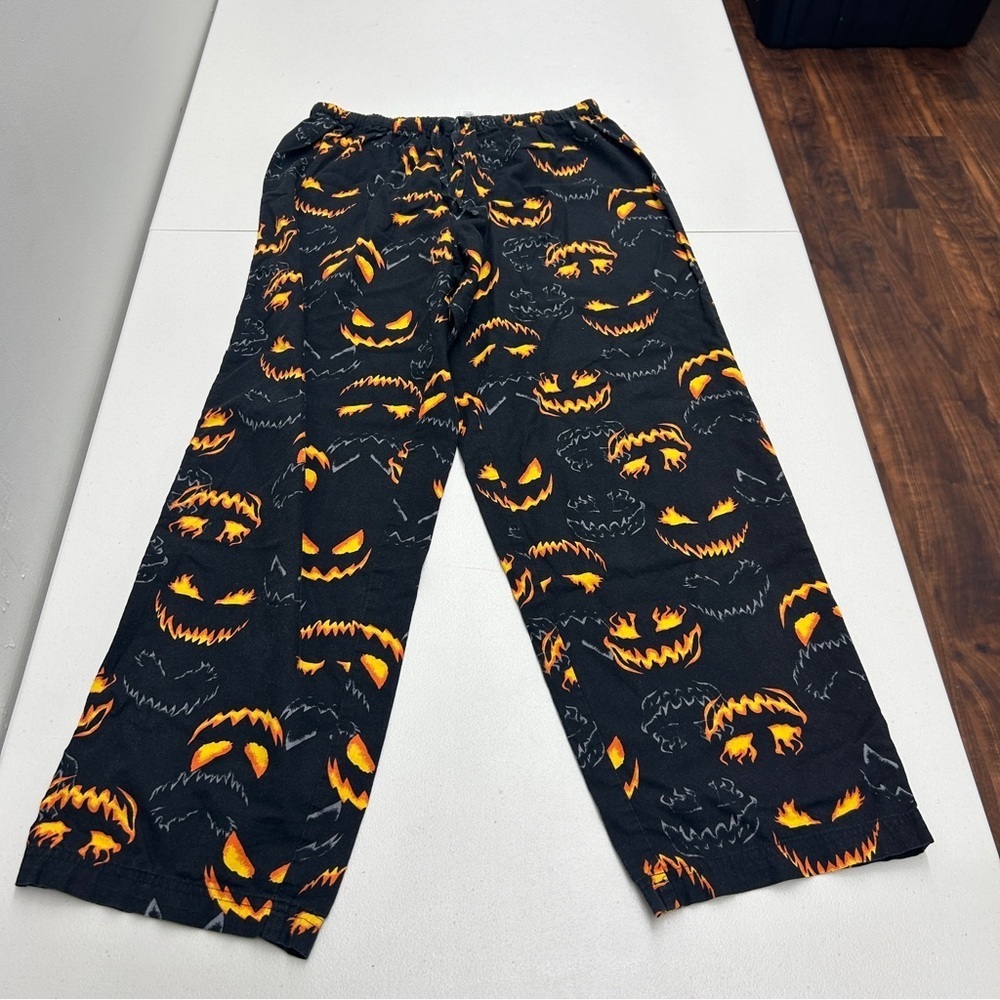 Halloween Pumpkin Print Pajama Pants size M